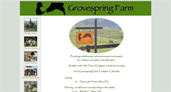 Desktop Screenshot of grovespringfarm.com