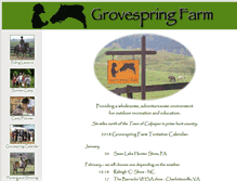 Tablet Screenshot of grovespringfarm.com